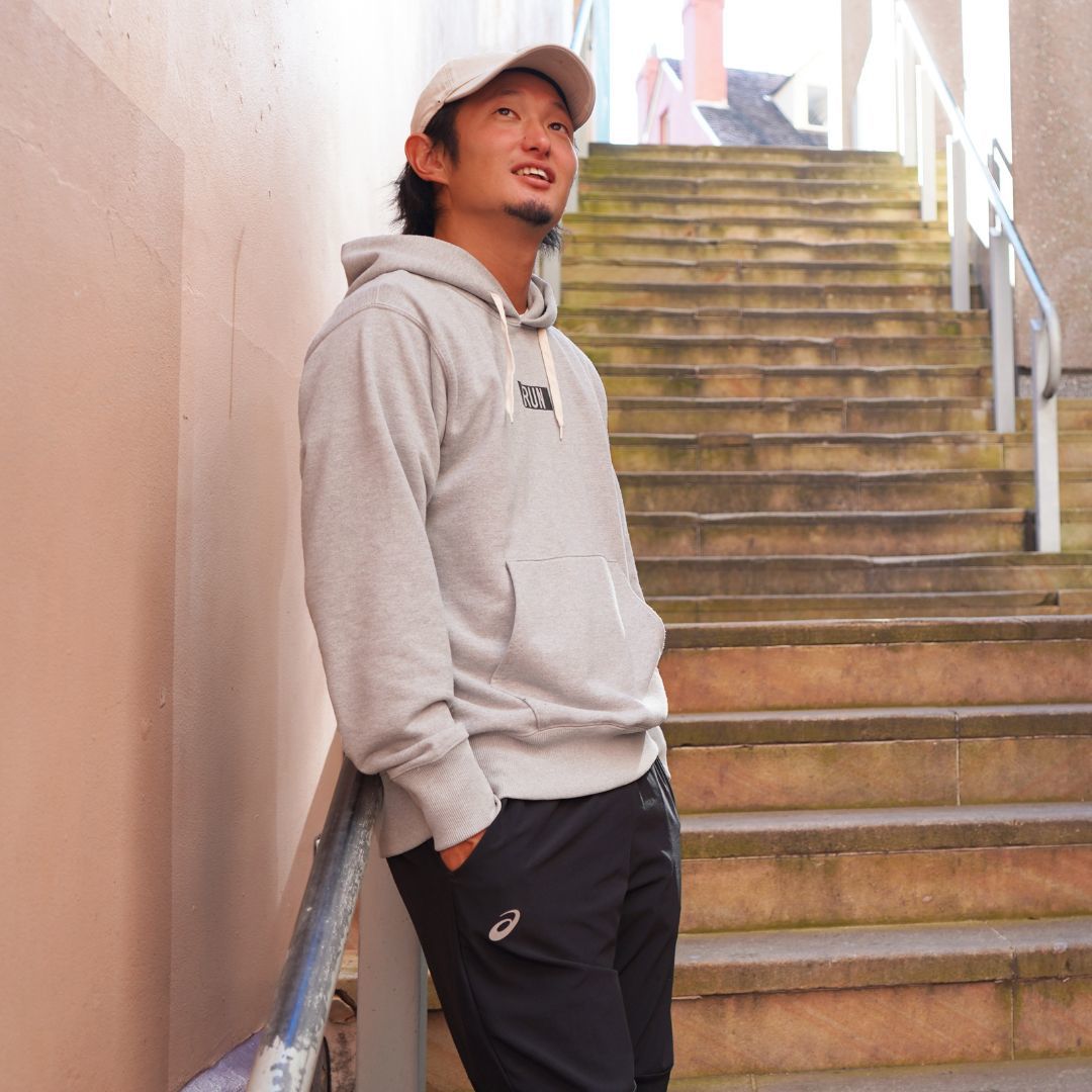 EAT DRINK SLEEP RUN / “STREET” RUN. Hoodie (Gray)
