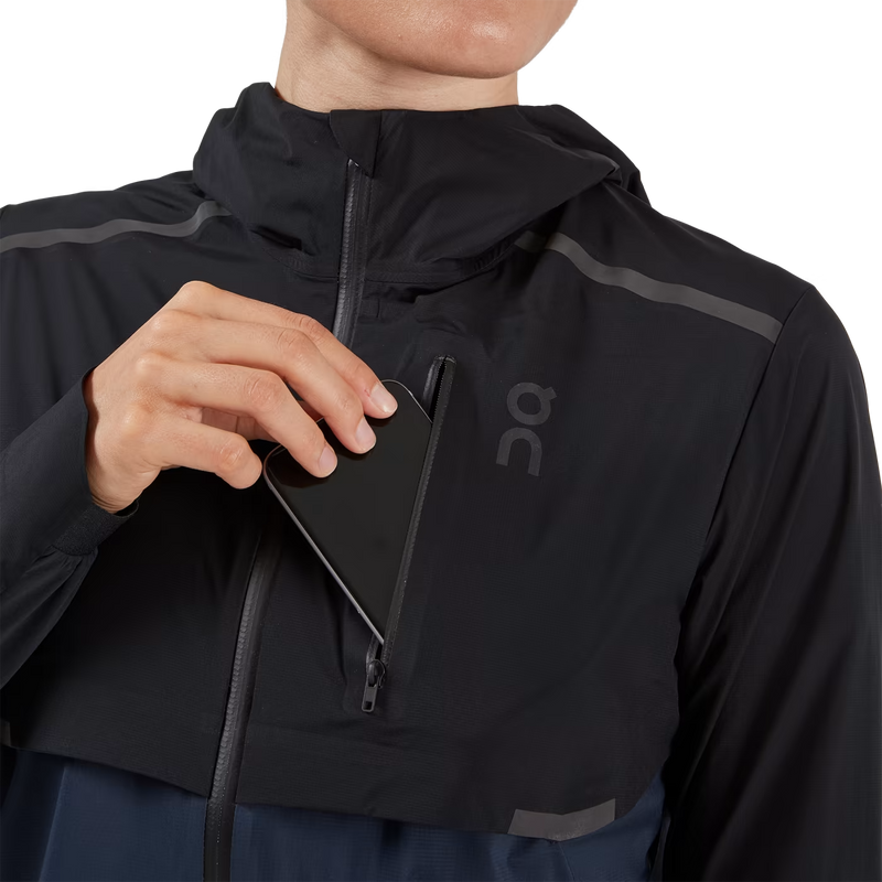 On Weather Jacket Women's Black Navy | Runtrip Store On Weather Jacket Women's Black Navy | Runtrip Store