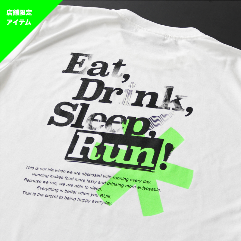 【イベント参加専用商品】EAT DRINK SLEEP RUN × dotandready [wear] / STREET Tee 2023 Mono (White)