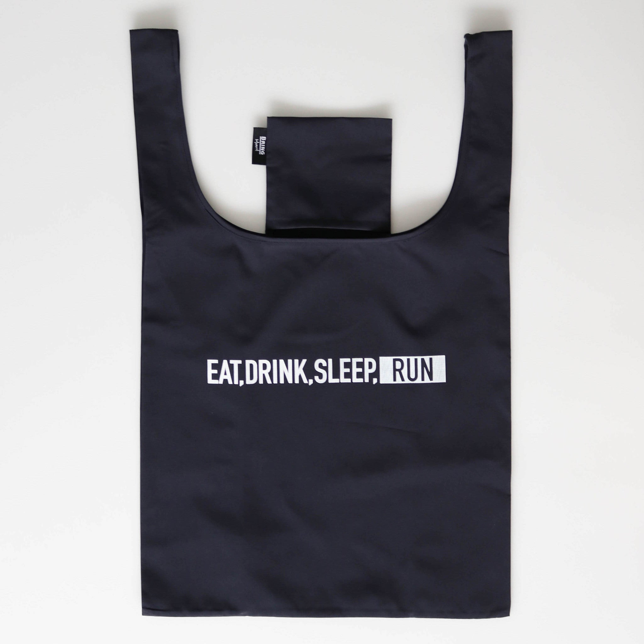 EAT DRINK SLEEP RUN / STREET Shopping Bag (Navy)