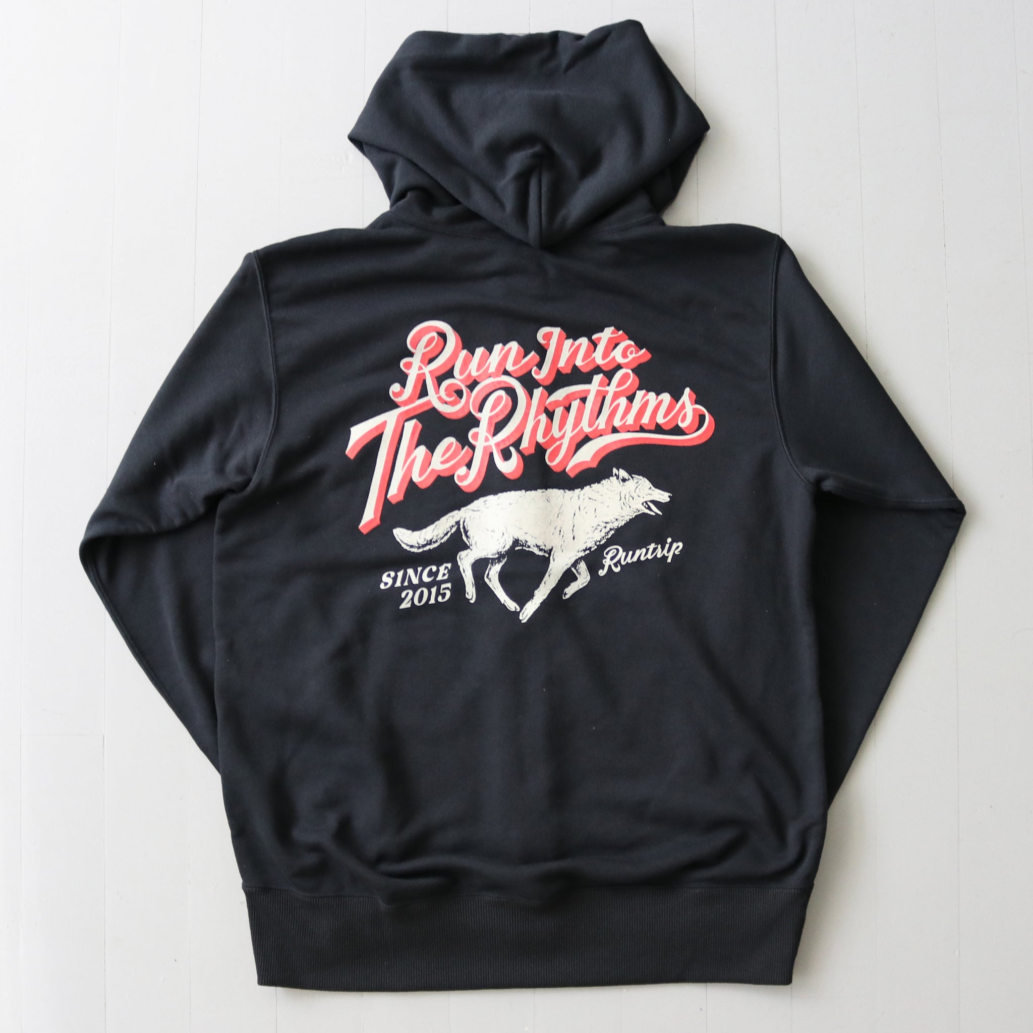 Run Into The Rhythms Zipup Hooded Jacket