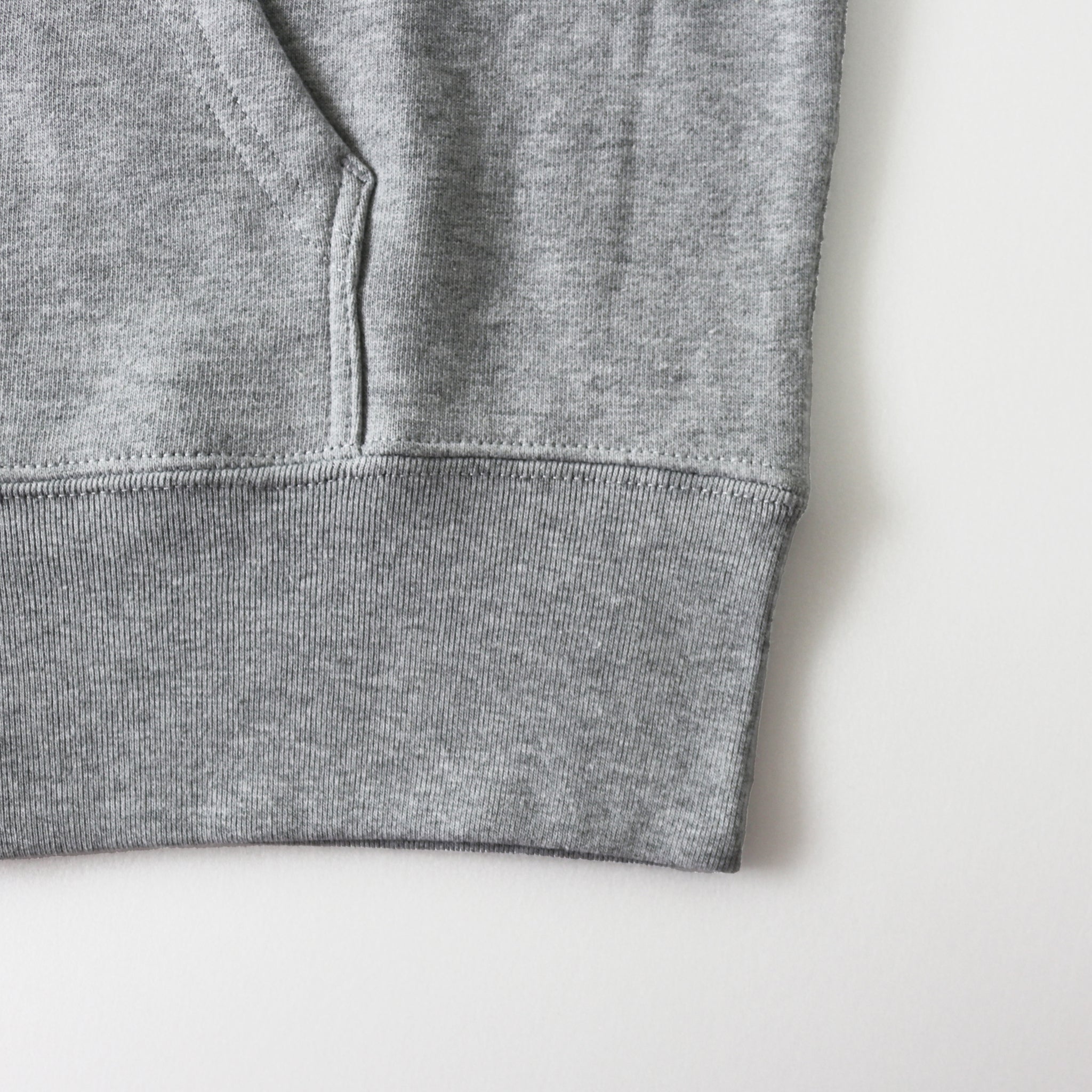 Runtrip Logo Patch Full Zip Hoodie (Gray) 