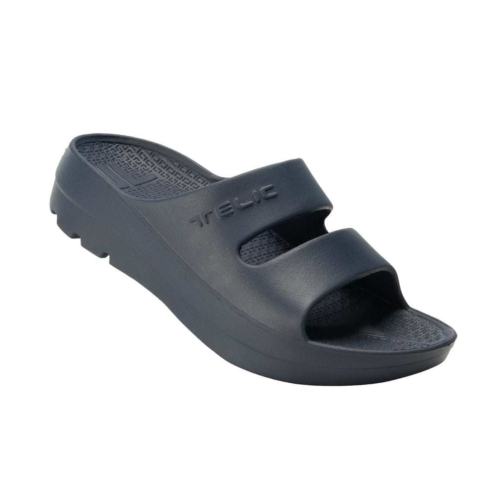 ソロイスト×テリック リカバリー サンダル L ネイビー TELICリカバリーサンダル（テリック）W-STRAP（ネイビー）| Runtrip Store