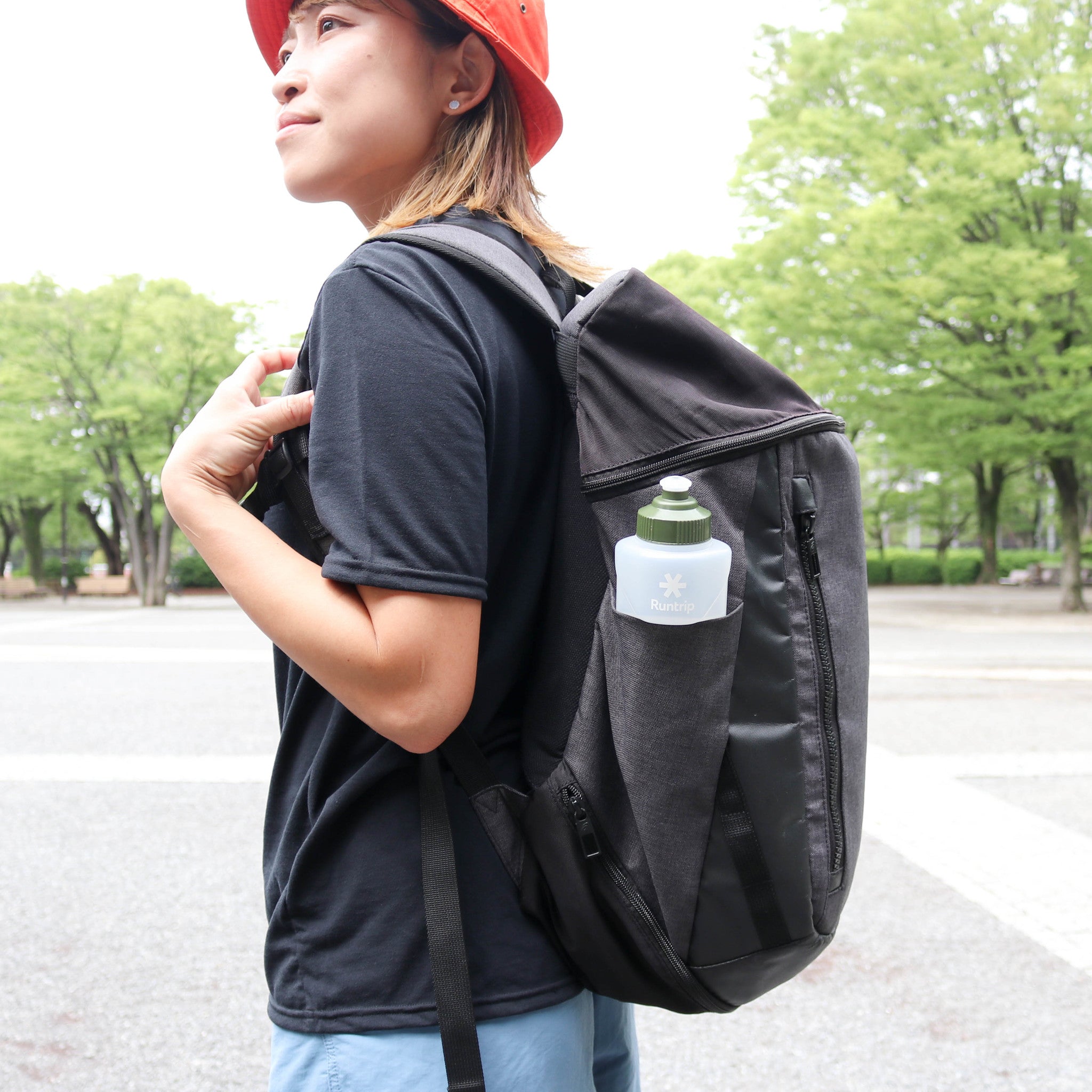 Runtrip LOGO BOTTLE｜ランニングマイボトル New Model (Khaki)