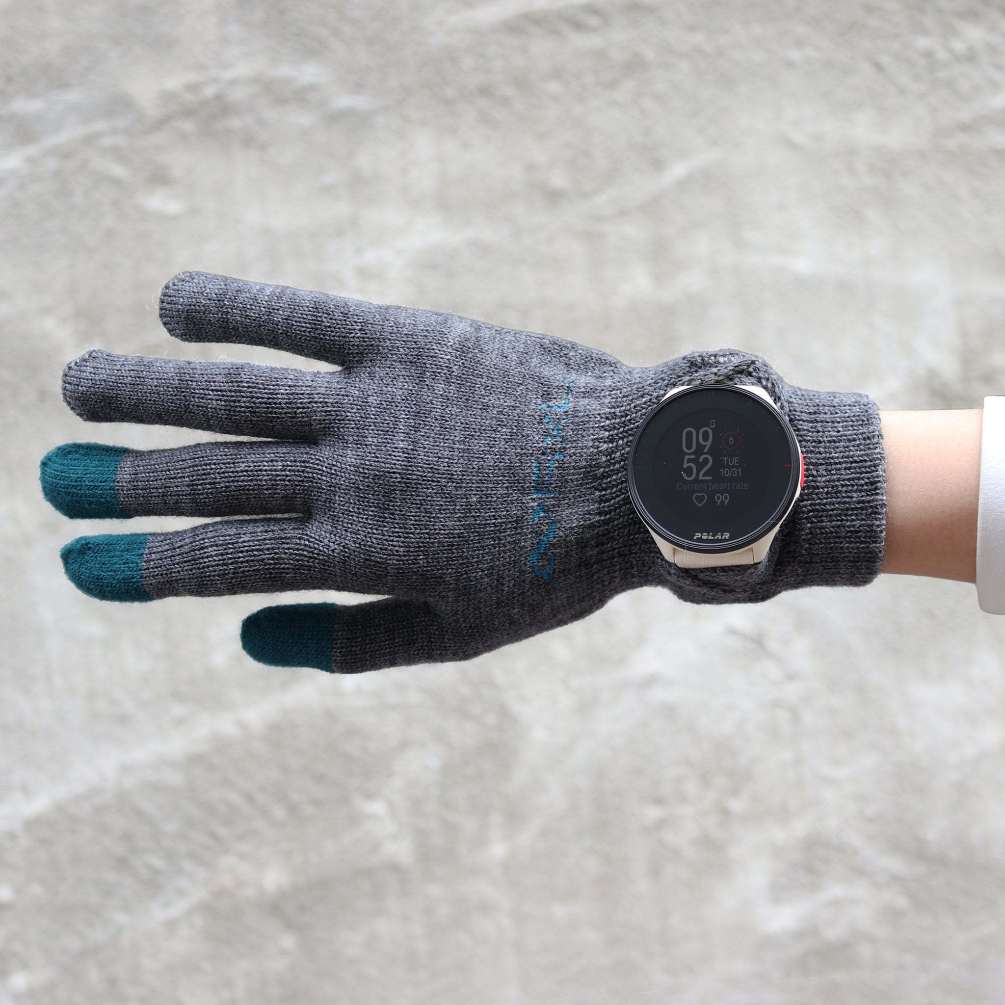 R×L｜メリノグローブ ミッド （チャコール/グリーン）