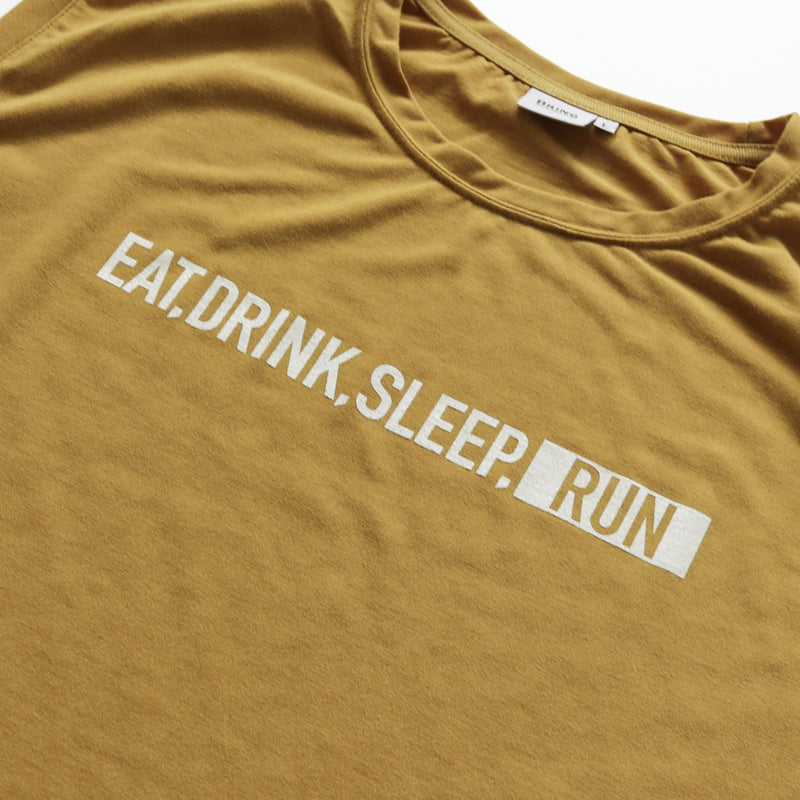 EAT DRINK SLEEP RUN / STREET Sleeve-less (Coyote Yellow)