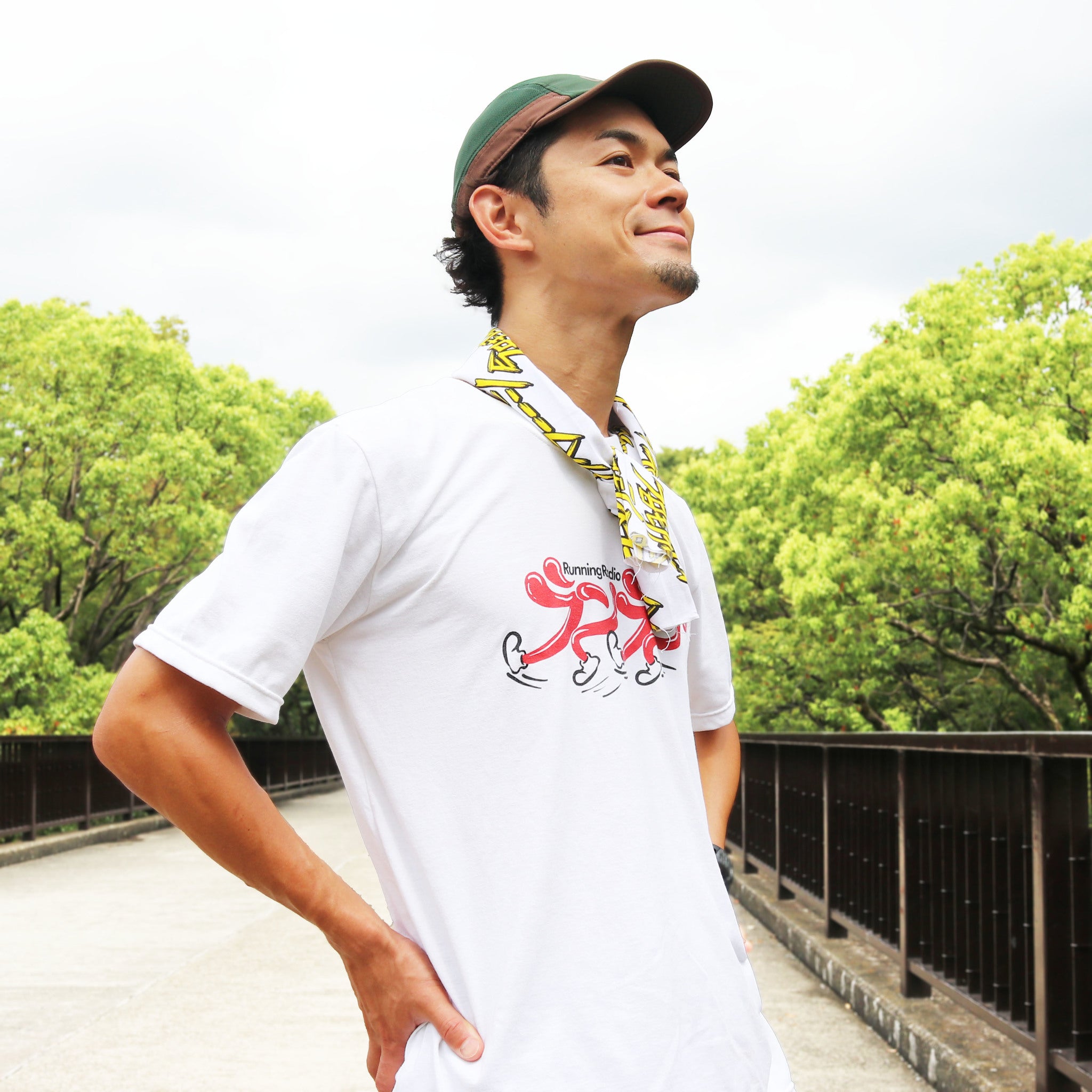 今日もナイスラーーーン手ぬぐい　ステッカー付き