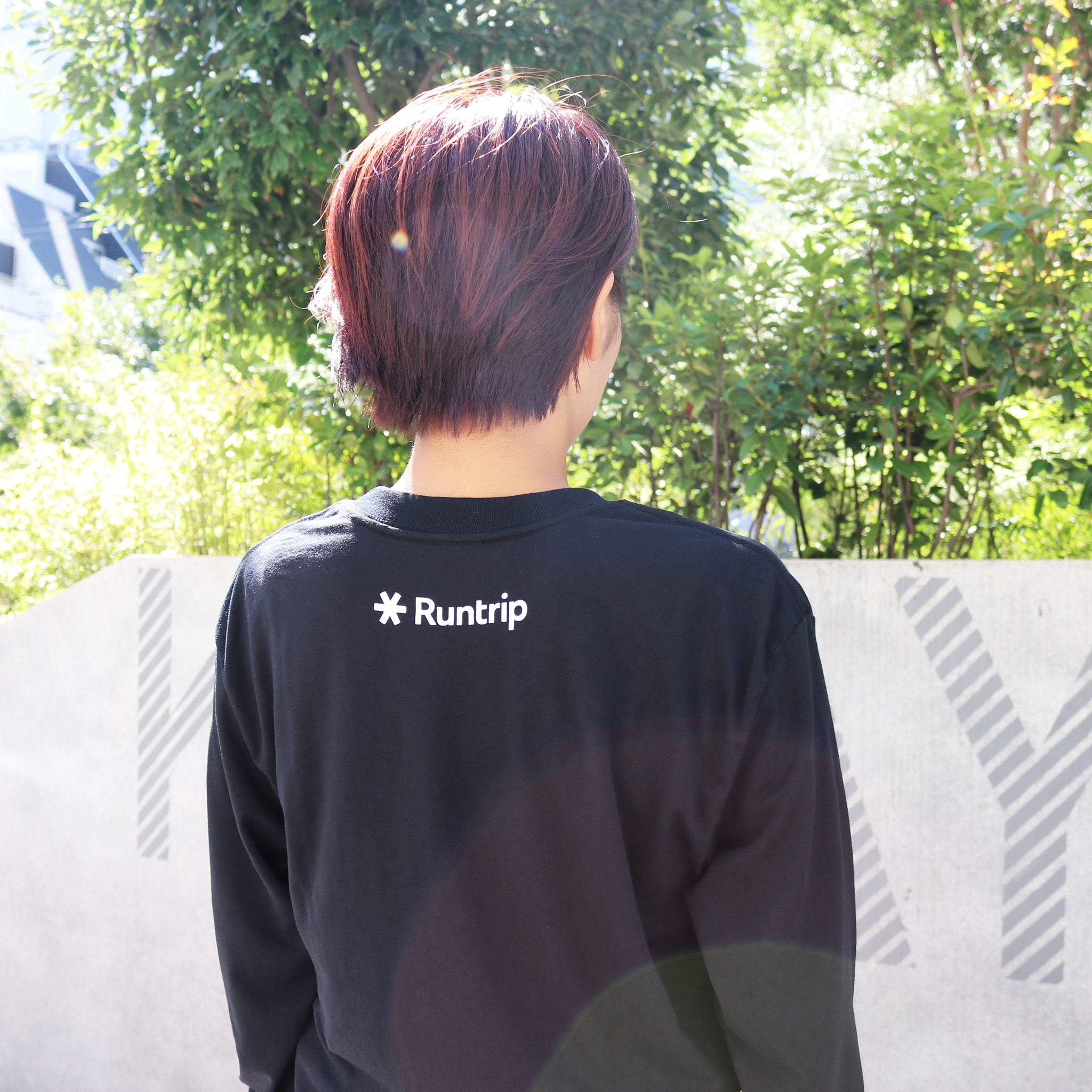 EAT DRINK SLEEP RUN / STREET Long-Sleeve Tee Vertica Mono (Black)