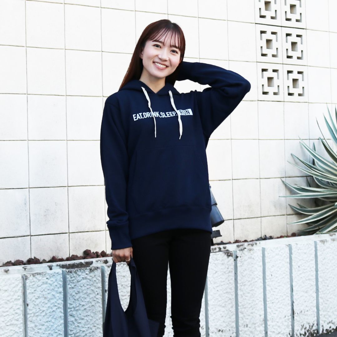 EAT DRINK SLEEP RUN / STREET Hoodie (Navy)
