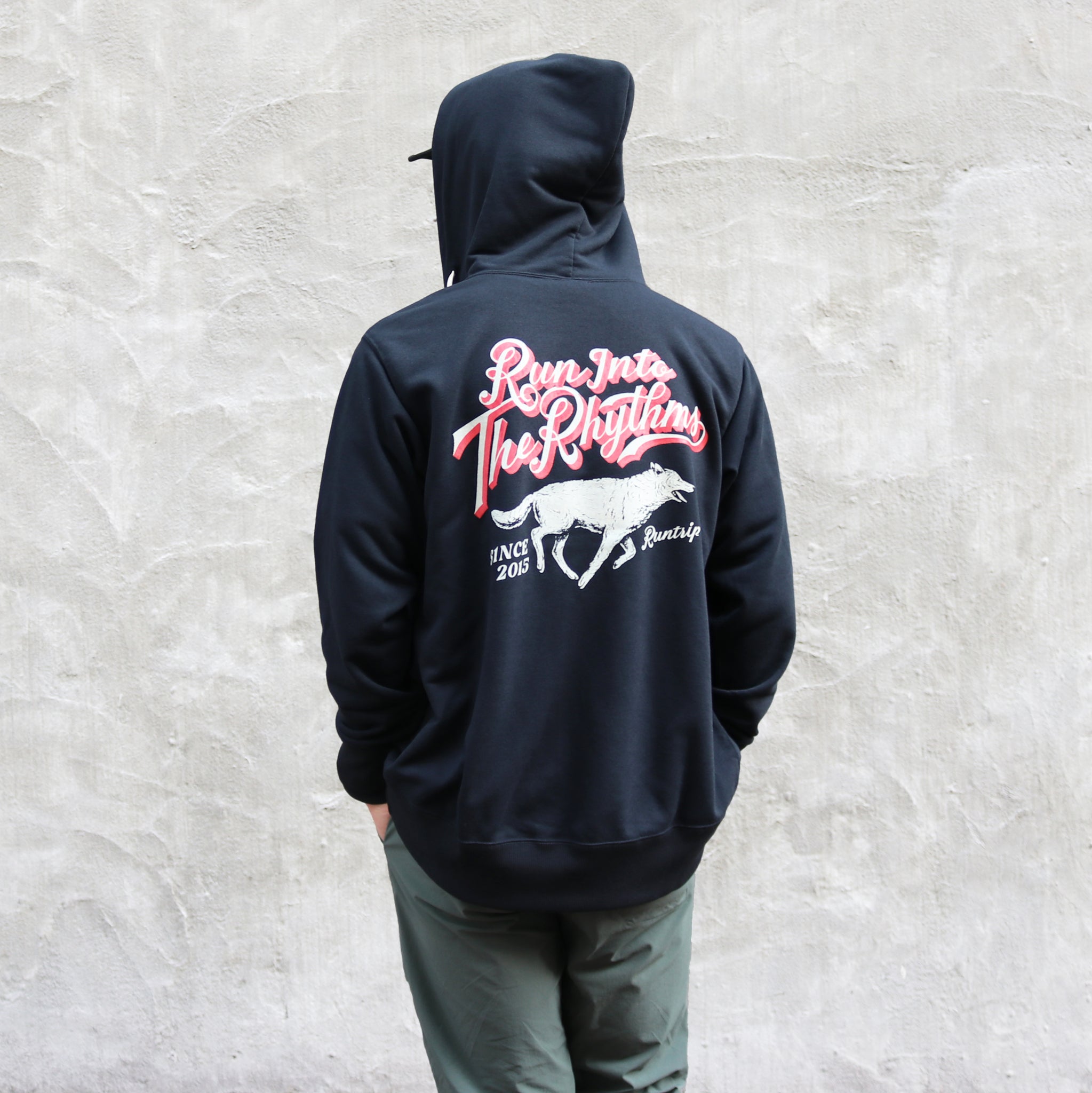 Run Into The Rhythms Zipup Hooded Jacket