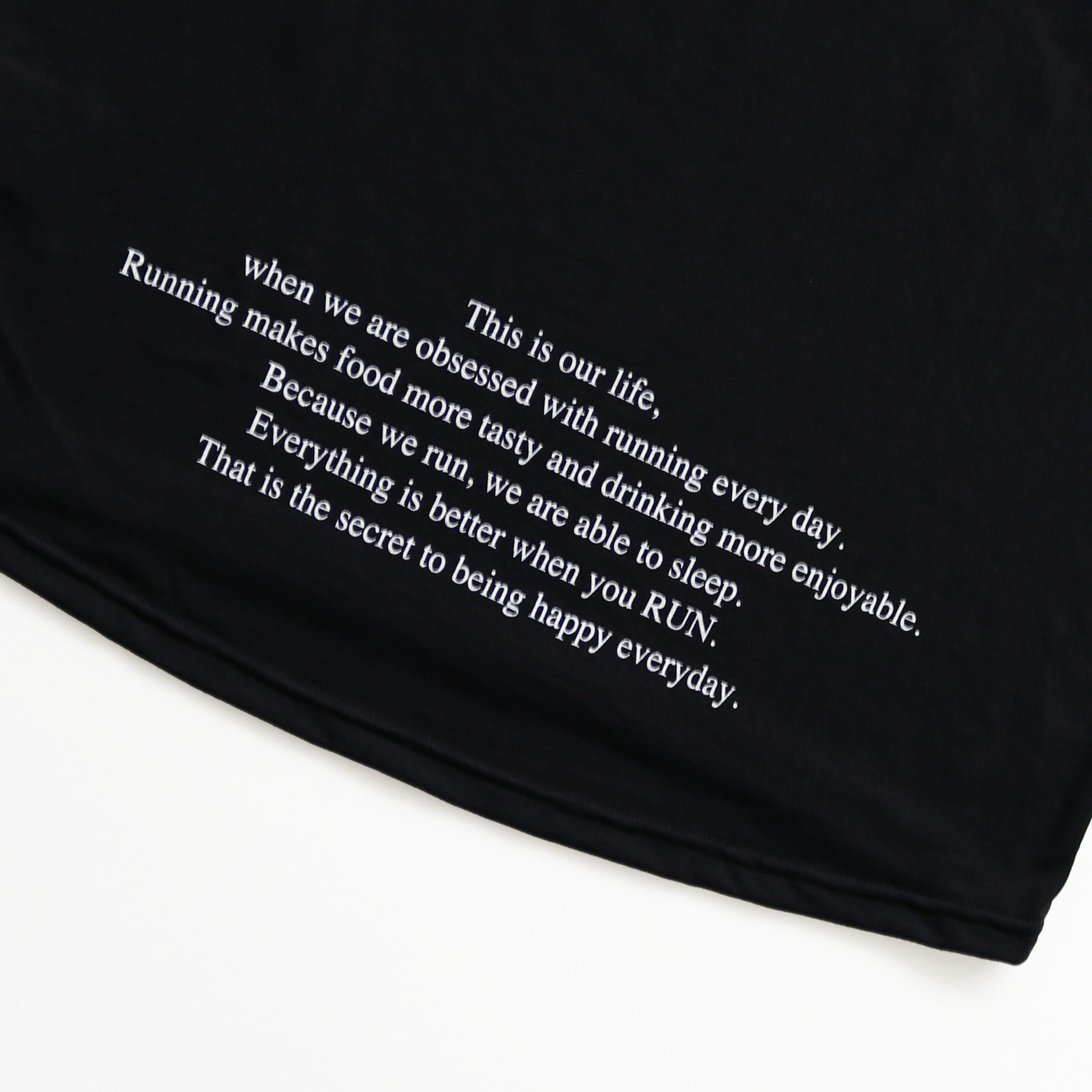 EAT DRINK SLEEP RUN / STREET Long-Sleeve Tee Vertica Mono (Black)