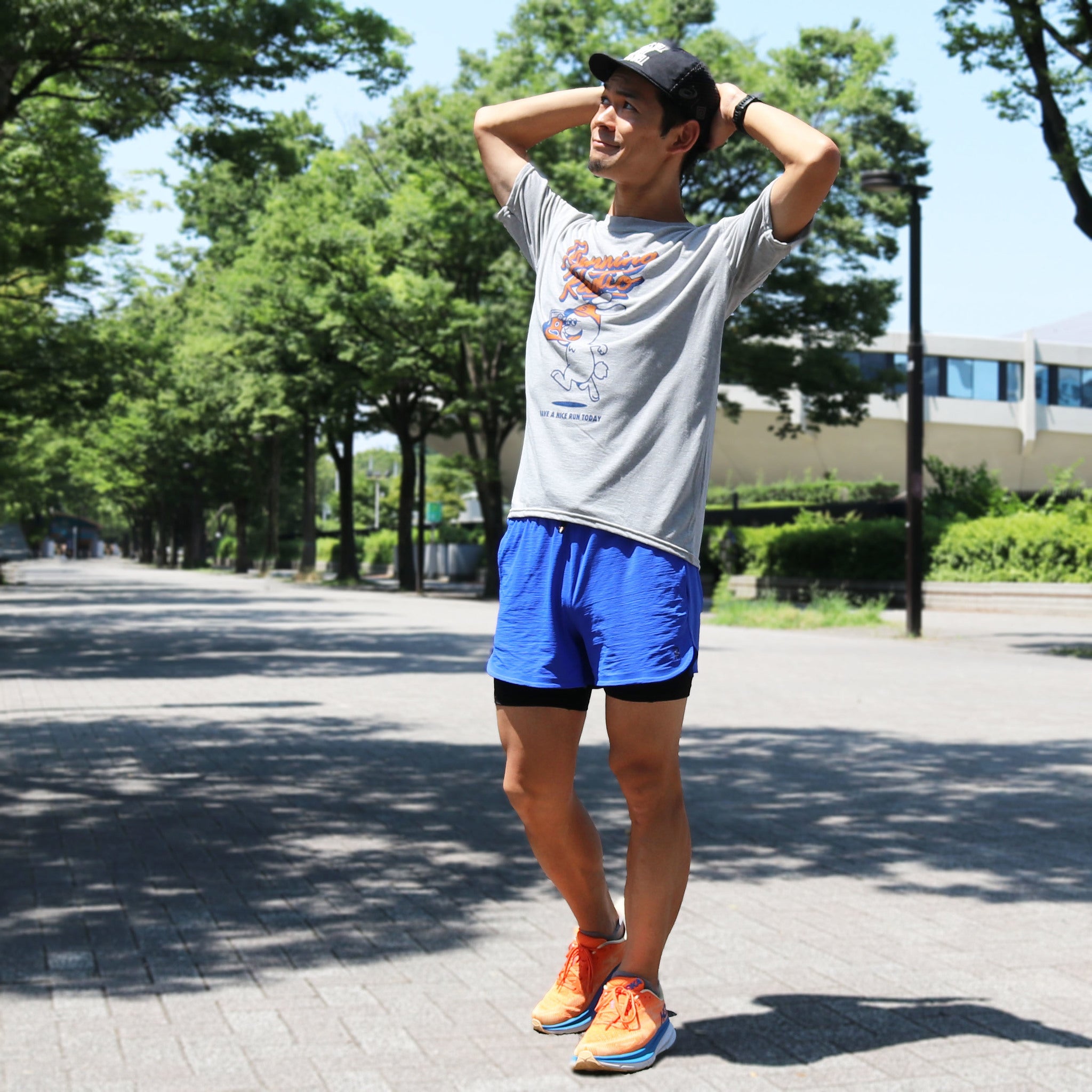 ランラジ Running Rabbit Tee (Gray)　予約特典ステッカー付き