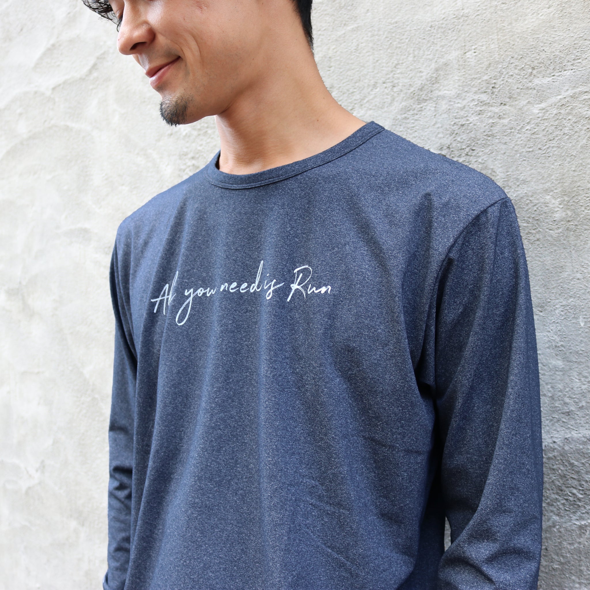 All you need is Run Long-sleeve Tee (Navy)