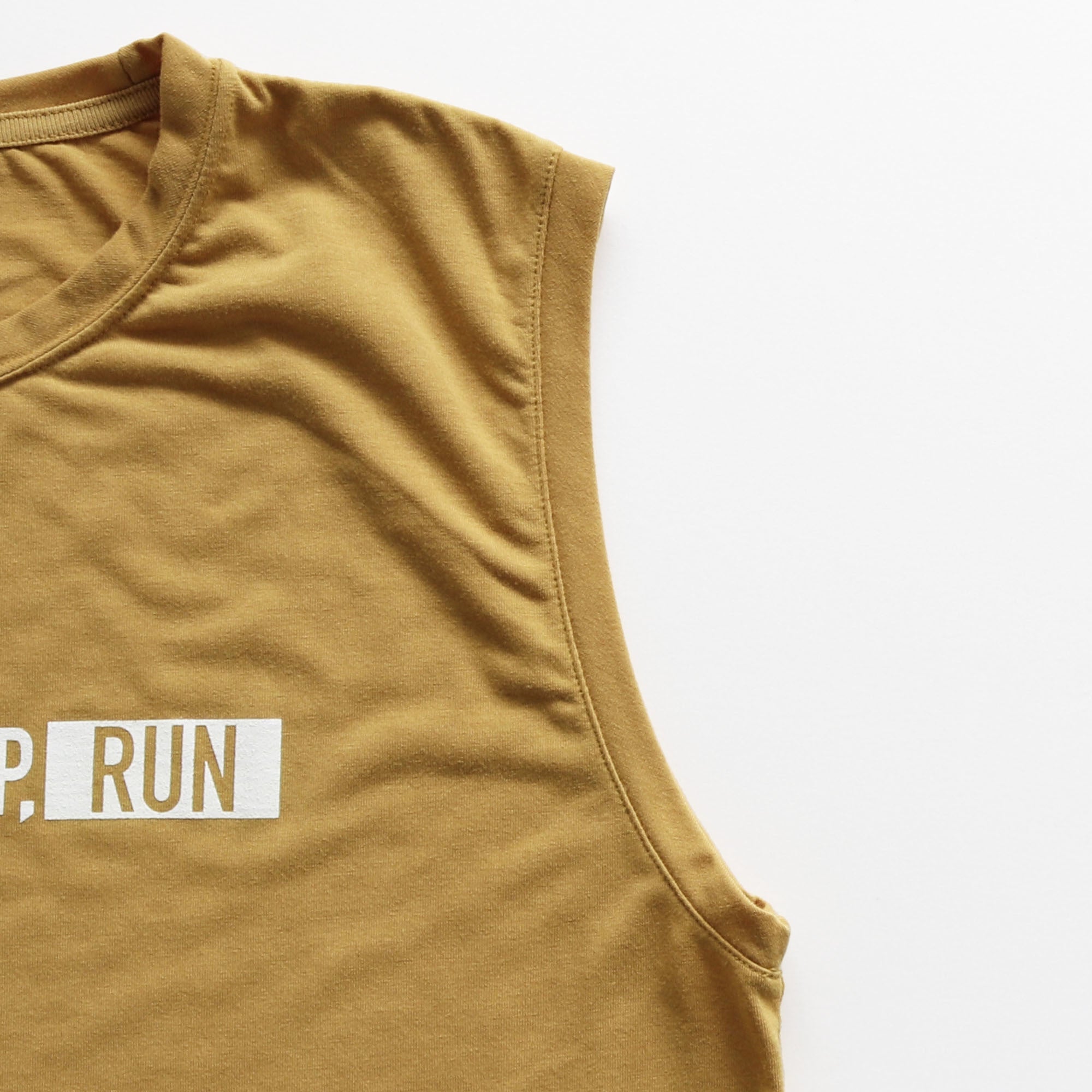 EAT DRINK SLEEP RUN / STREET Sleeve-less (Coyote Yellow)