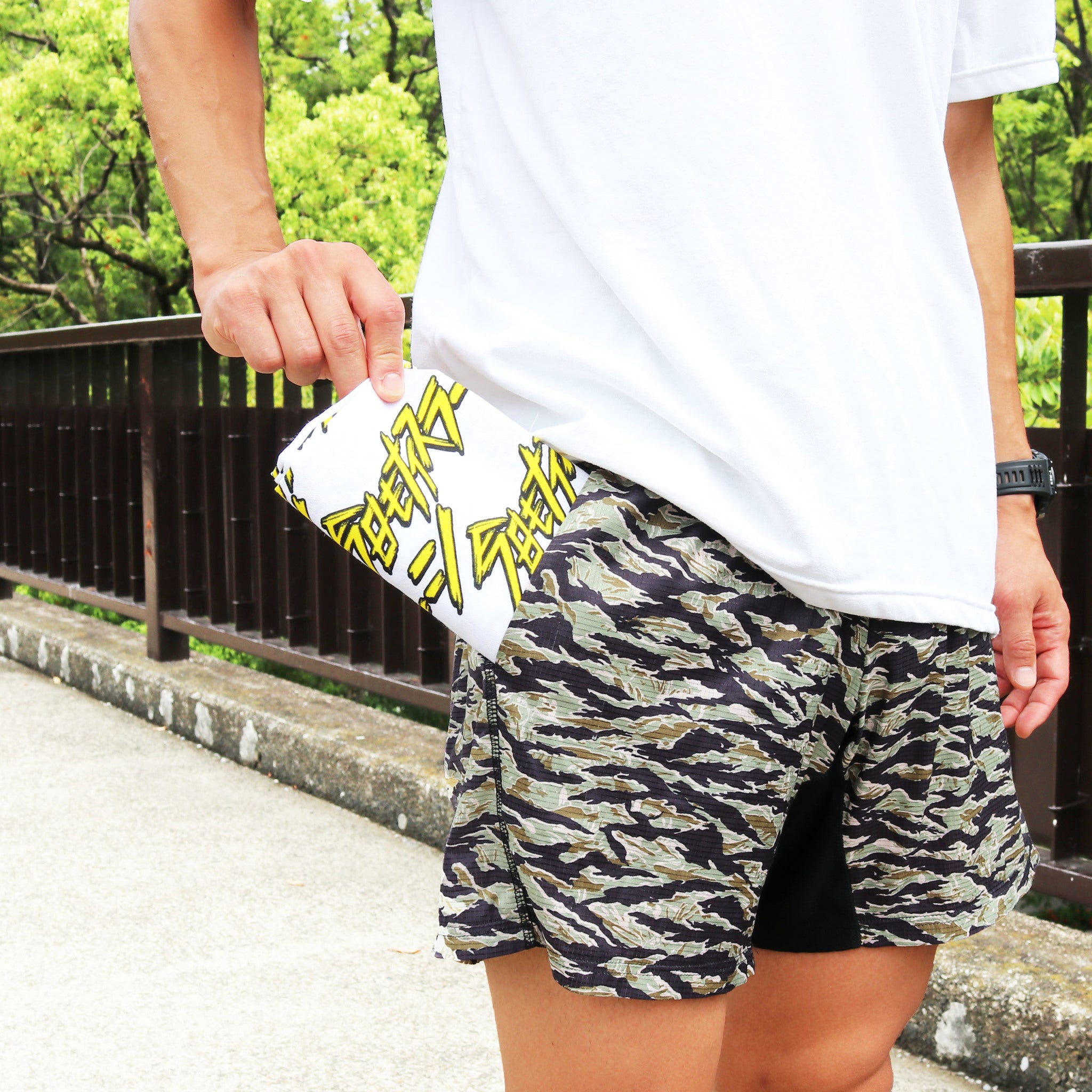 今日もナイスラーーーン手ぬぐい　ステッカー付き