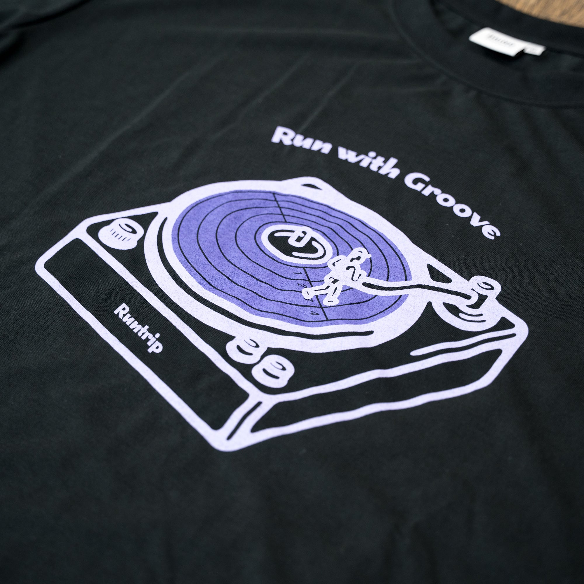 Run with Groove Track Record Tee