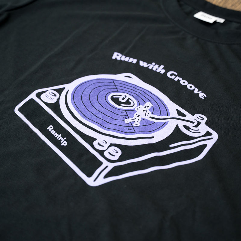 Run with Groove Track Record Tee