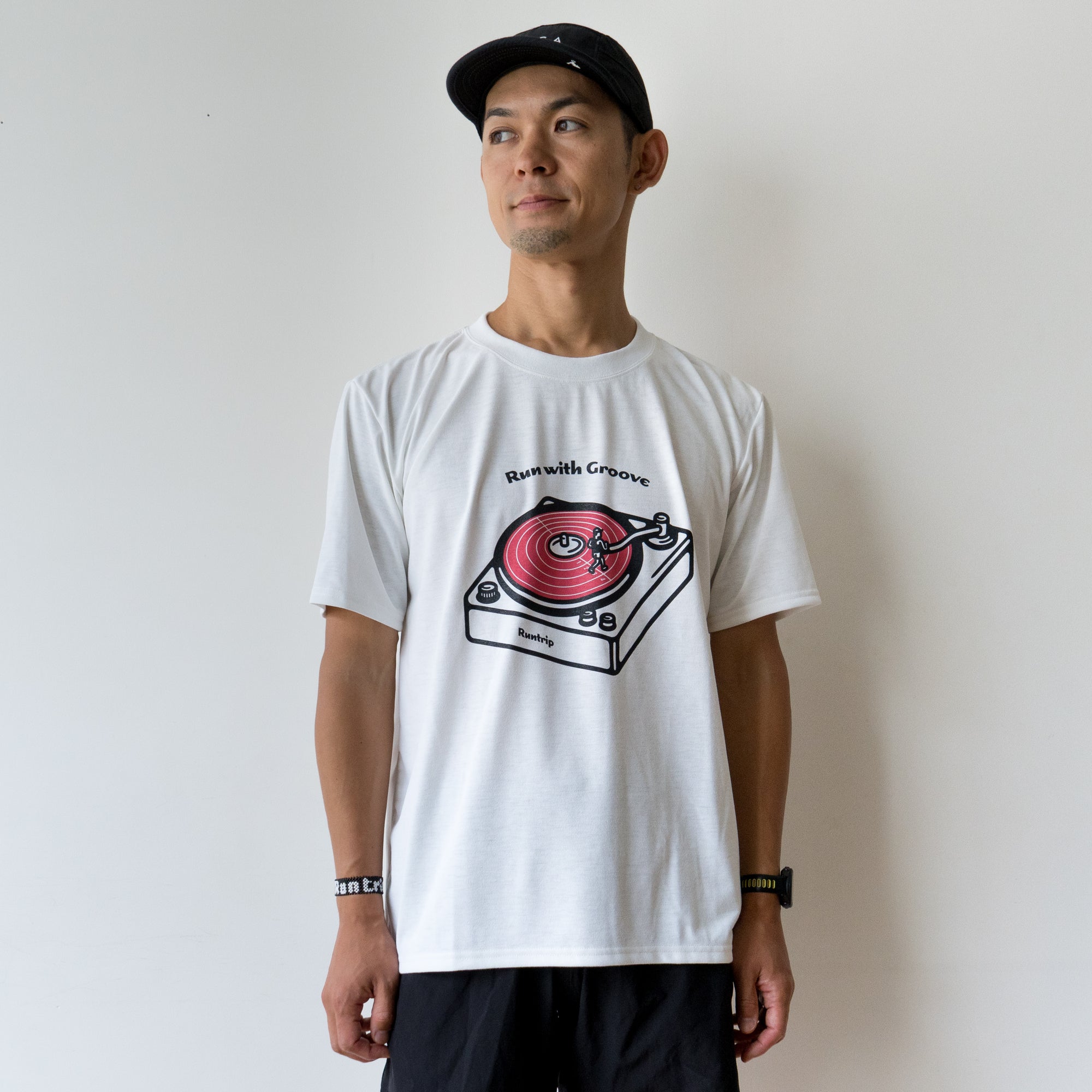 Run with Groove Track Record Tee
