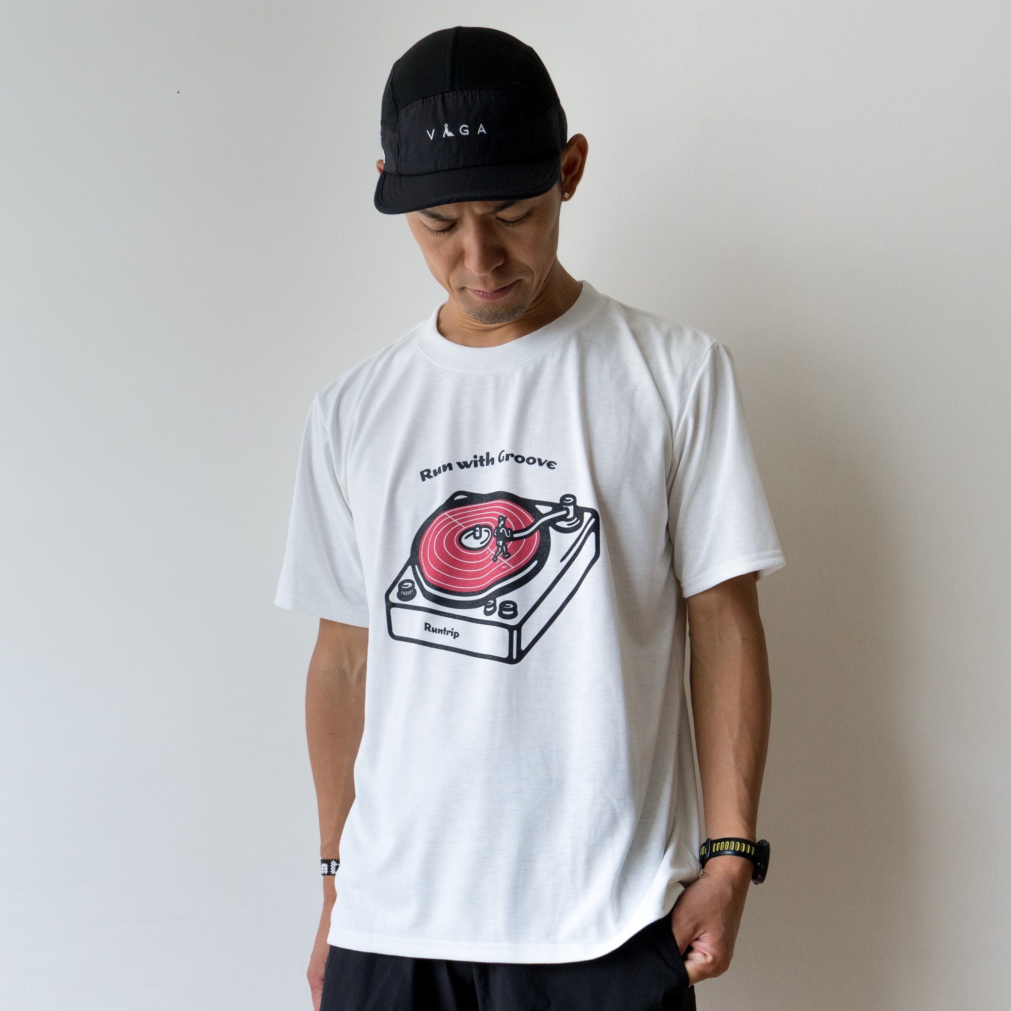 Run with Groove Track Record Tee