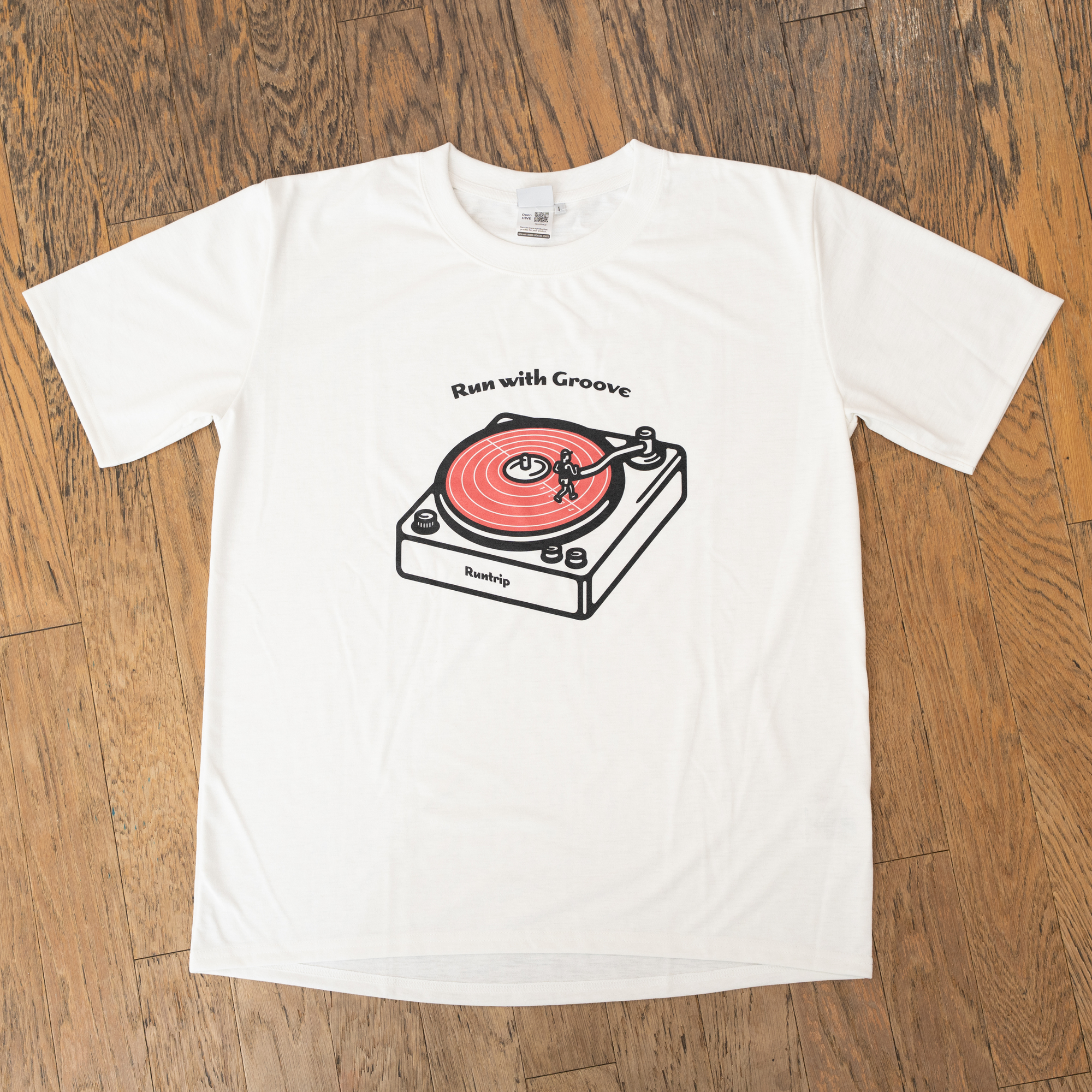 Run with Groove Track Record Tee
