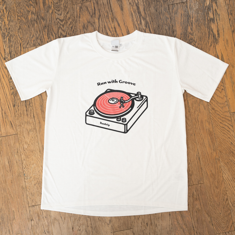 Run with Groove Track Record Tee