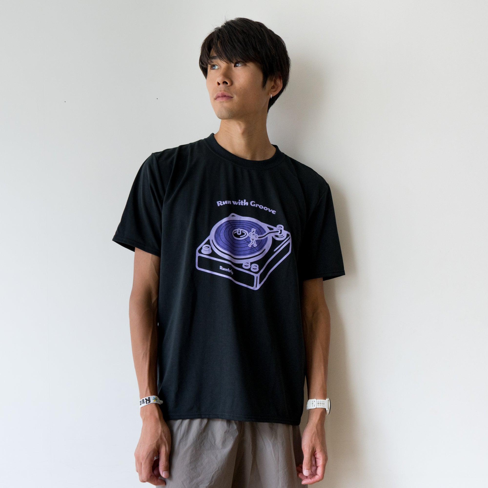 Run with Groove Track Record Tee