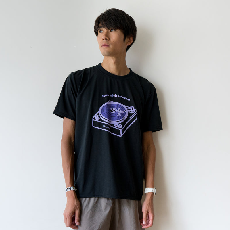 Run with Groove Track Record Tee