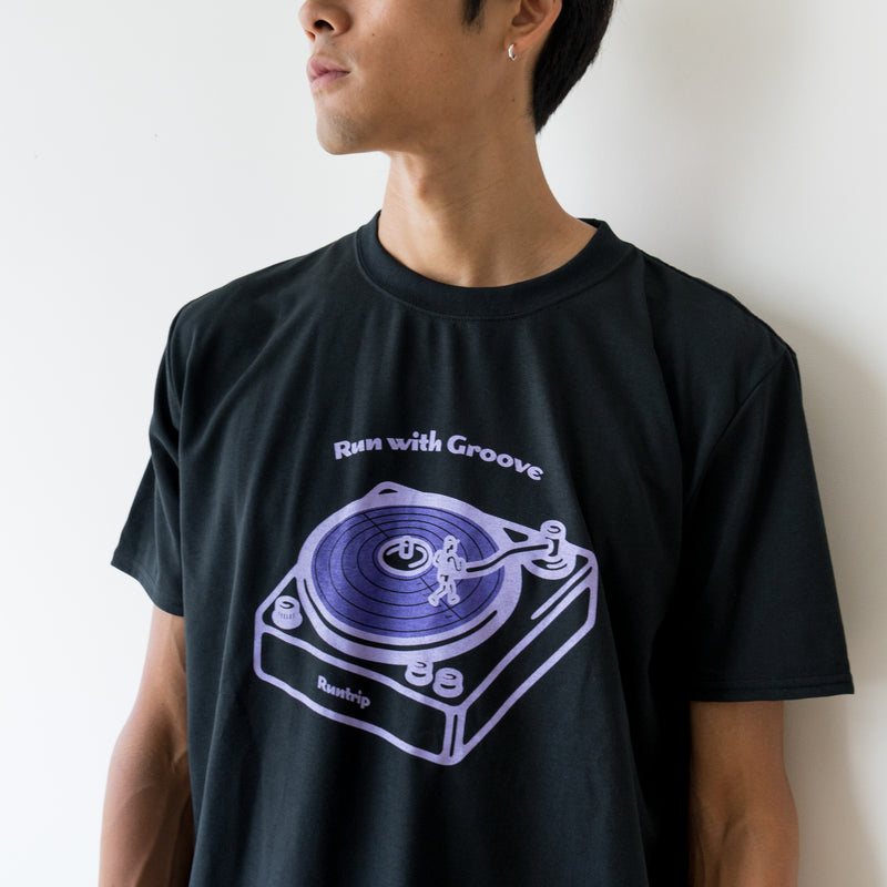 Run with Groove Track Record Tee