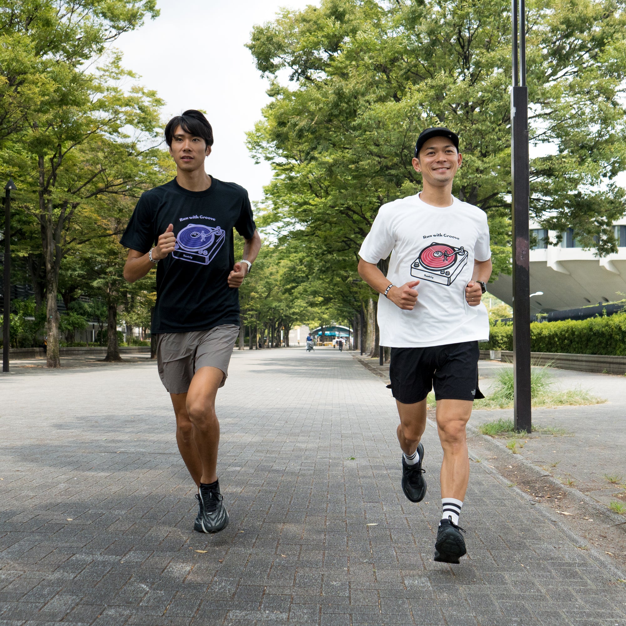 Run with Groove Track Record Tee