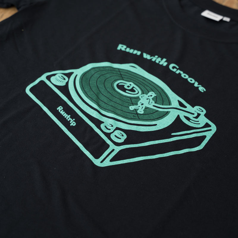 Run with Groove Track Record Tee