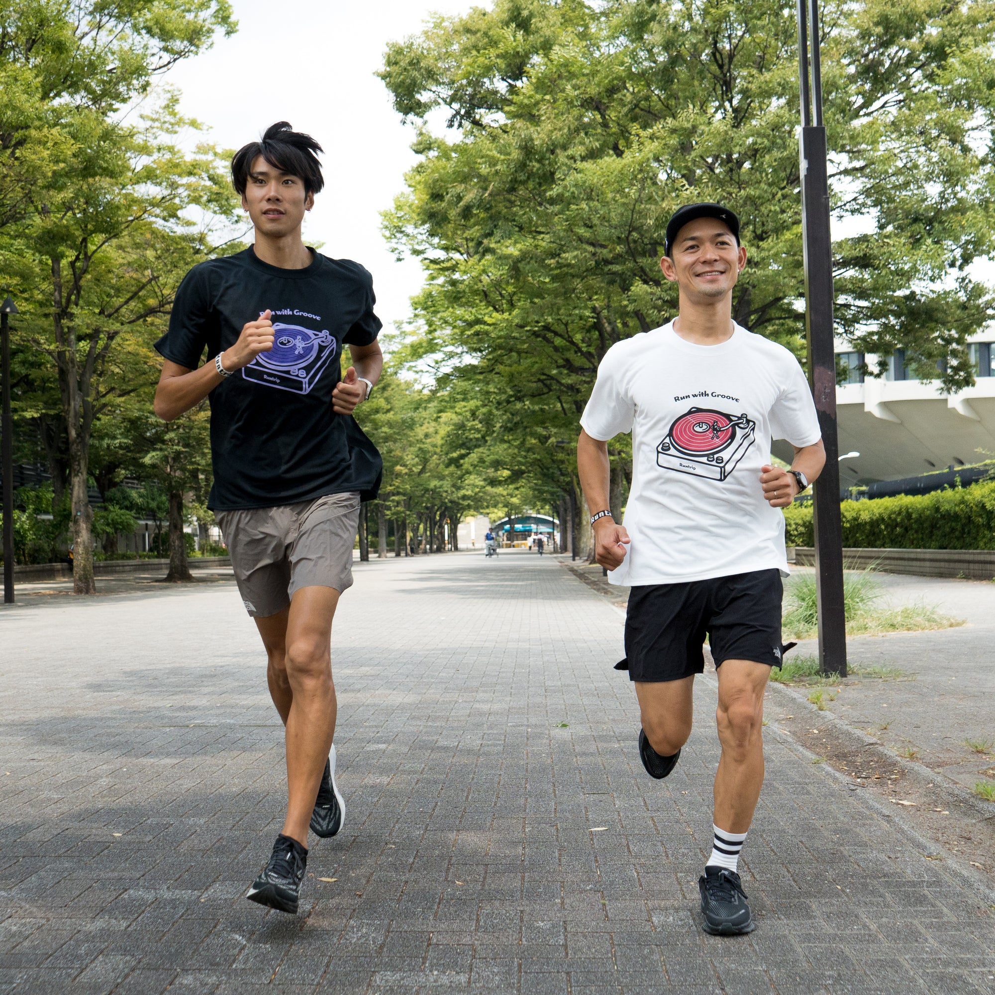 Run with Groove Track Record Tee