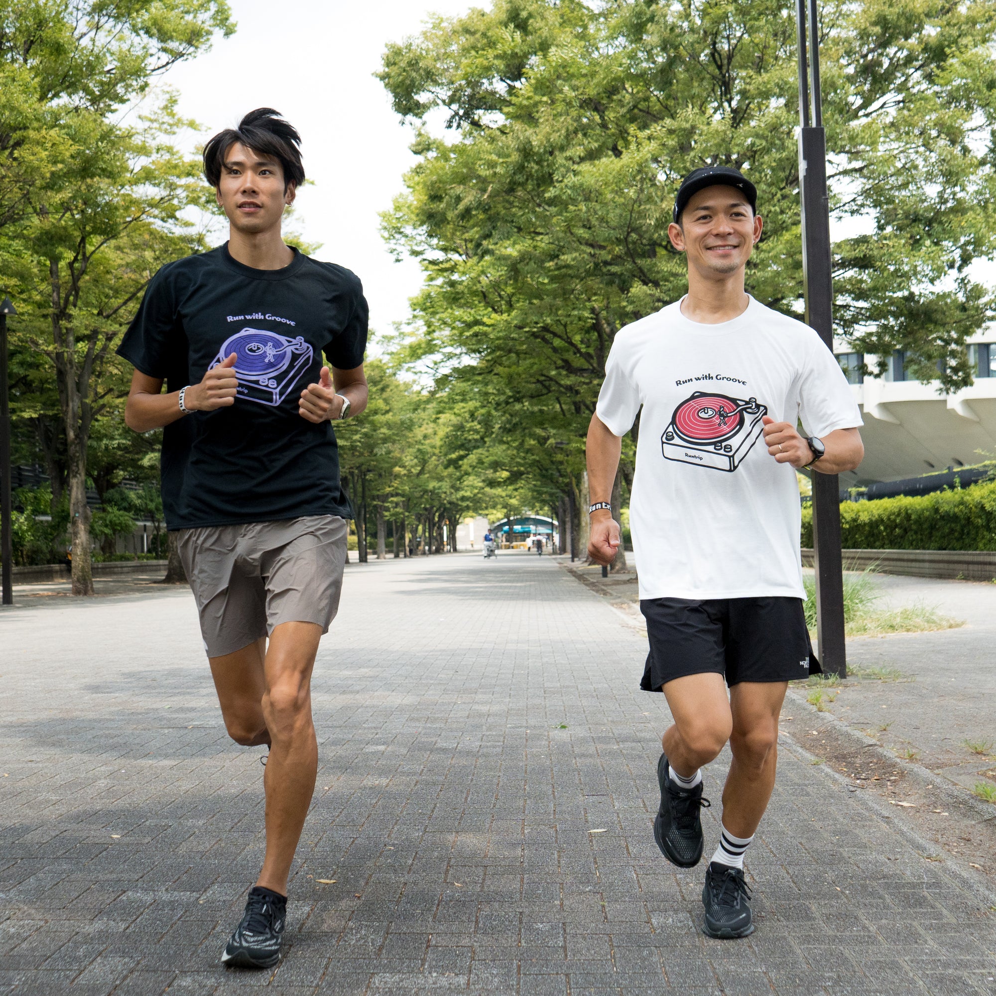 Run with Groove Track Record Tee