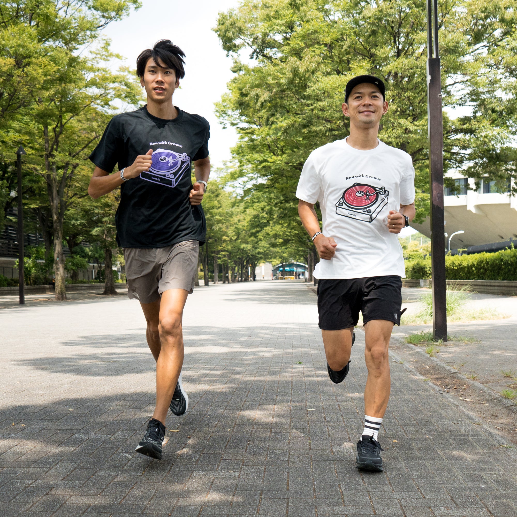 Run with Groove Track Record Tee