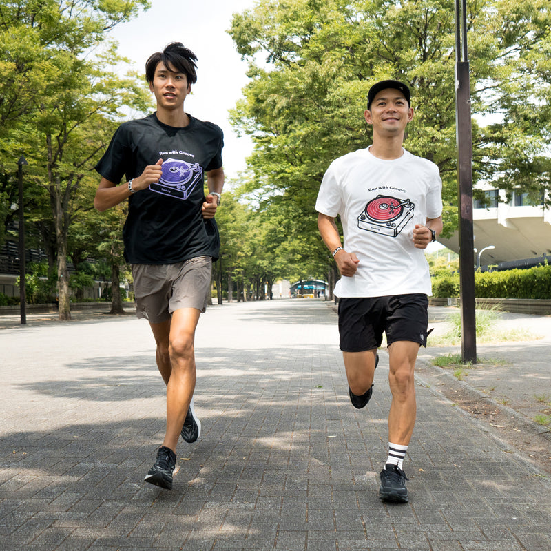 Run with Groove Track Record Tee