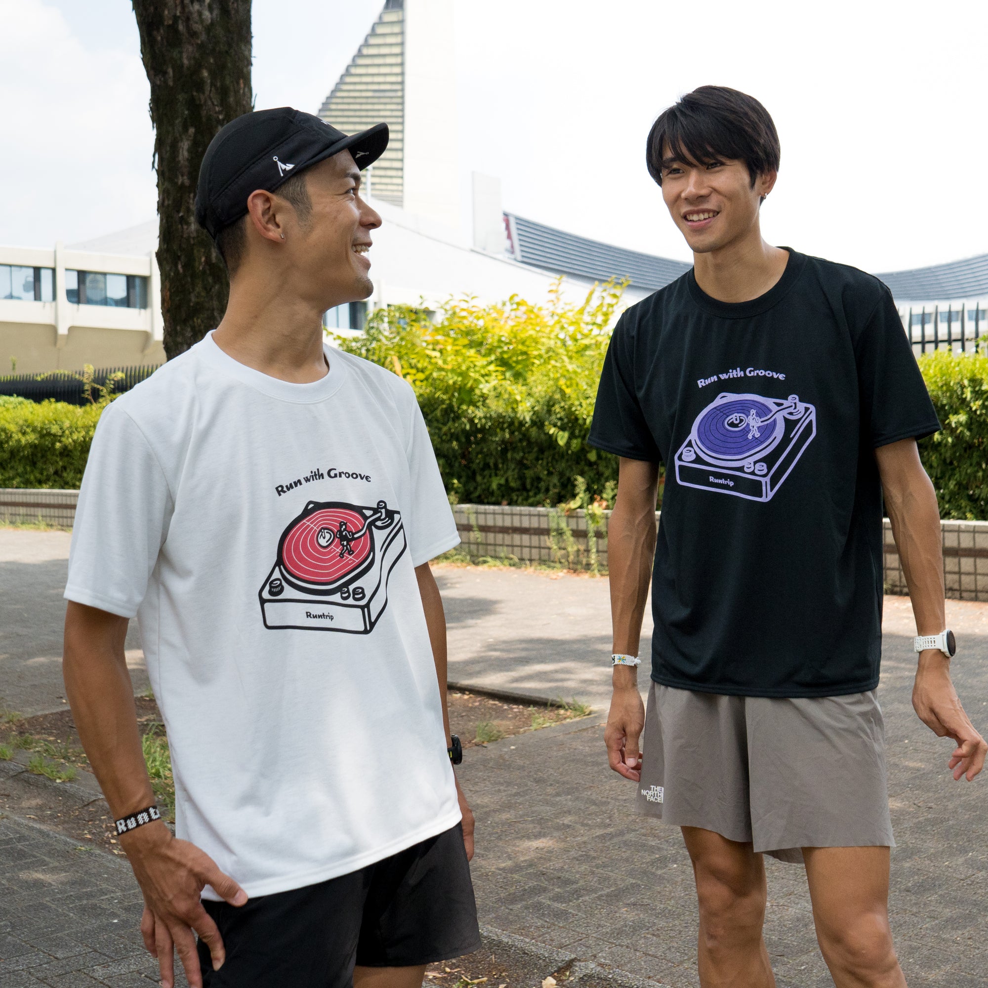 Run with Groove Track Record Tee