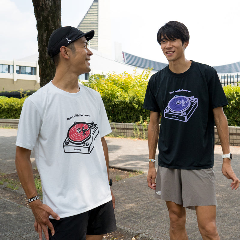 Run with Groove Track Record Tee