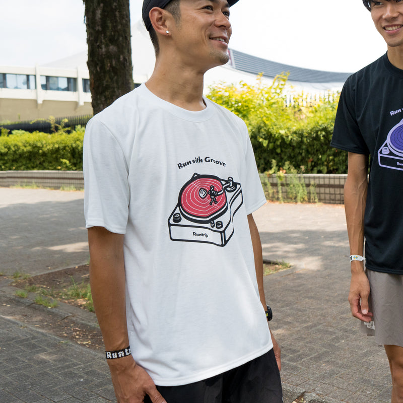 Run with Groove Track Record Tee