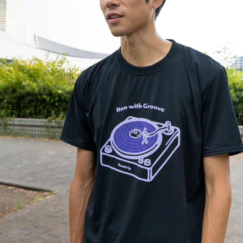 Run with Groove Track Record Tee
