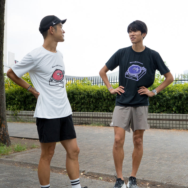 Run with Groove Track Record Tee