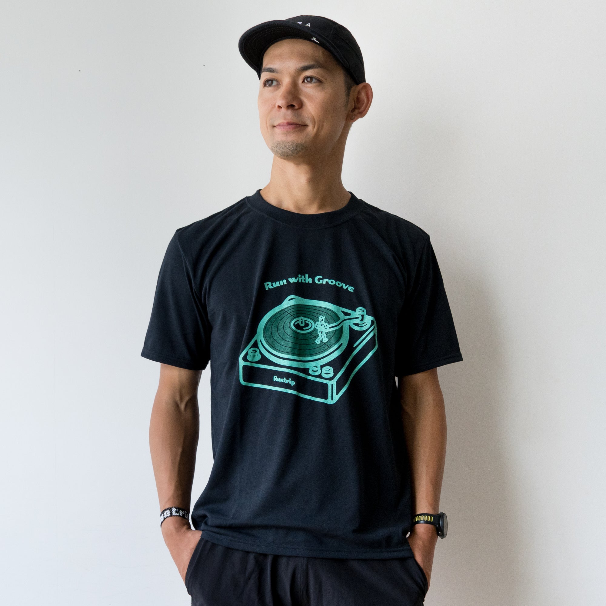 Run with Groove Track Record Tee