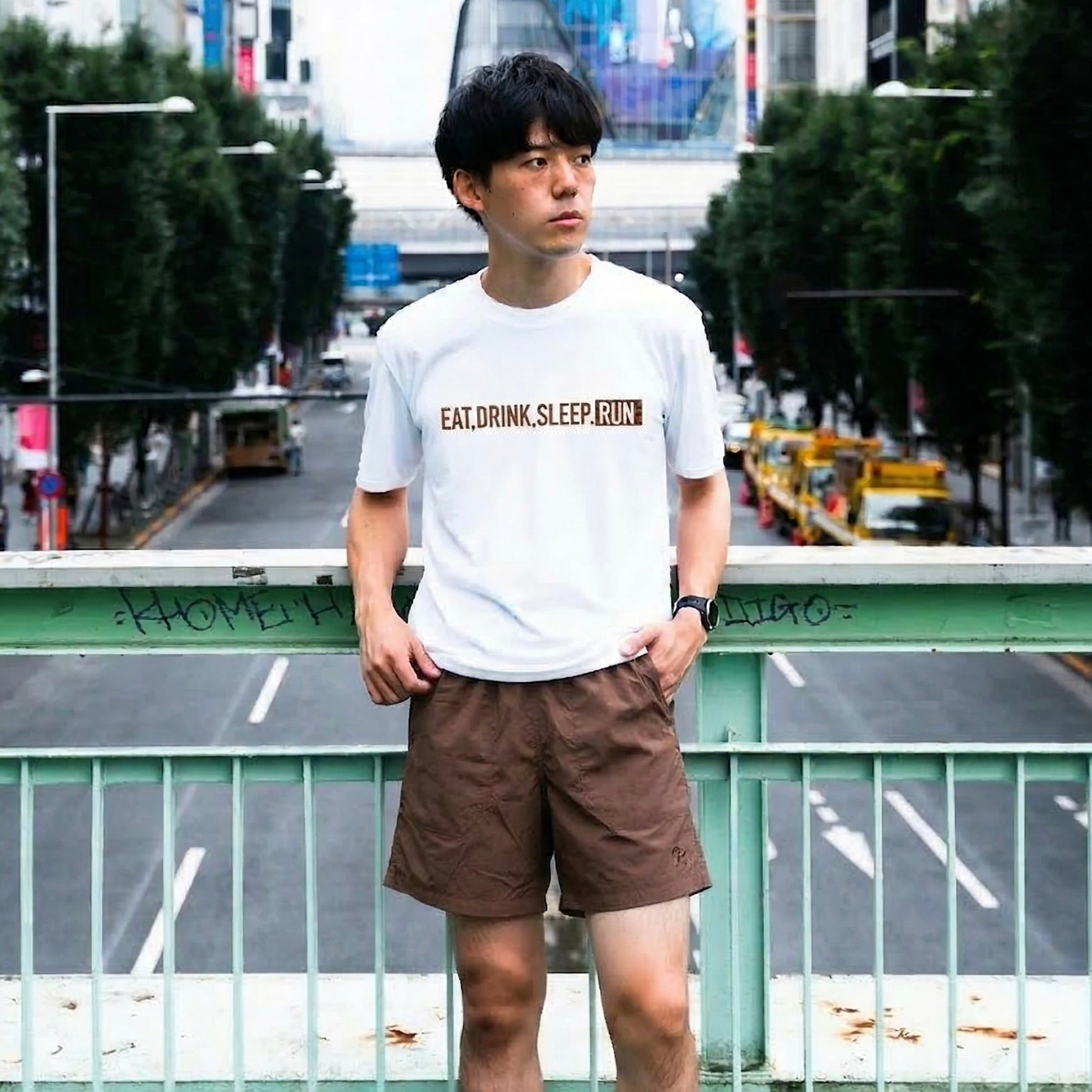 EAT DRINK SLEEP RUN / STREET Tee (LEOPARD)