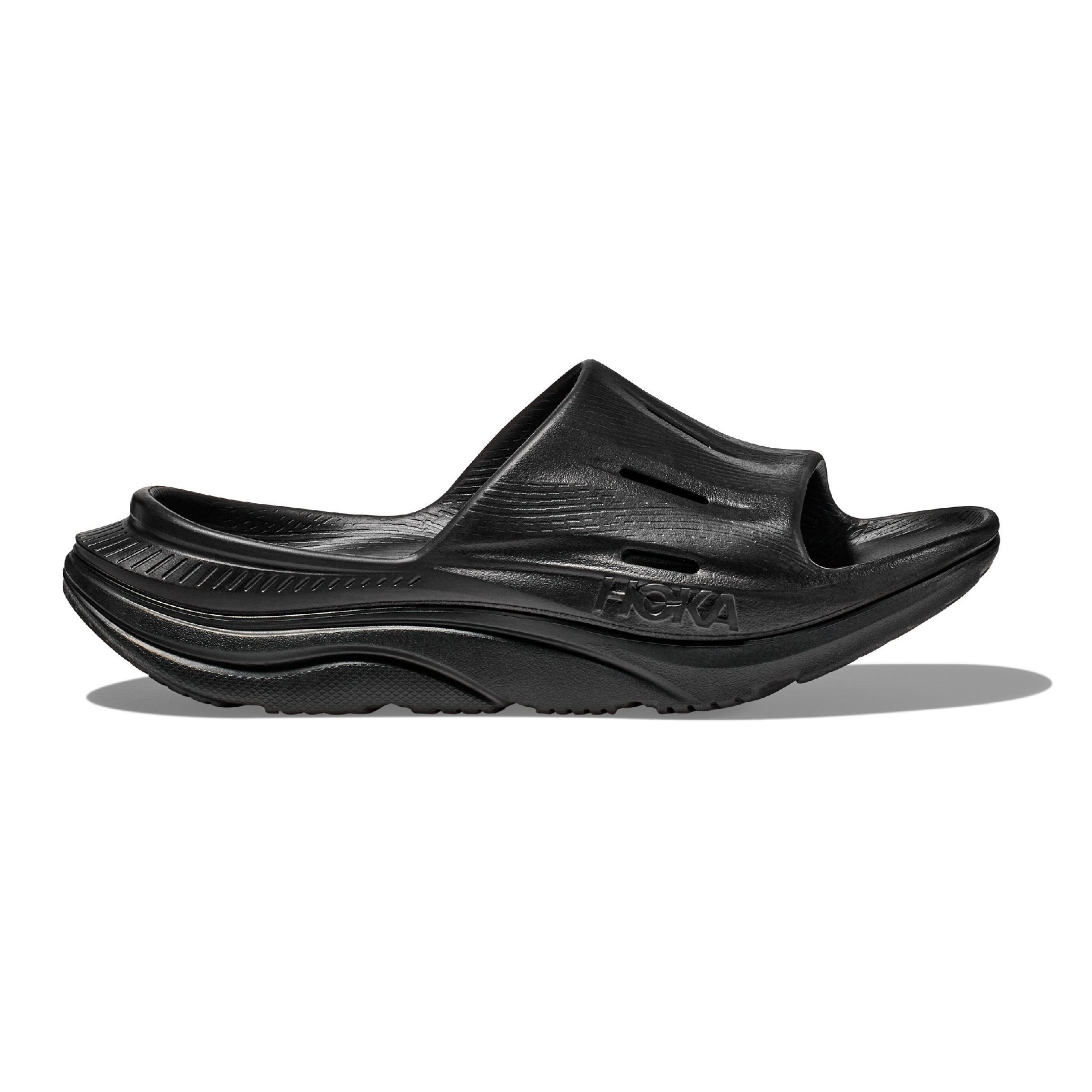HOKA U ORA RECOVERY SLIDE 3 (UNISEX) BLACK / BLACK – Runtrip