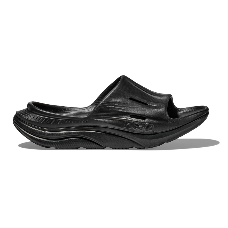 HOKA U ORA RECOVERY SLIDE 3 (UNISEX) BLACK / BLACK