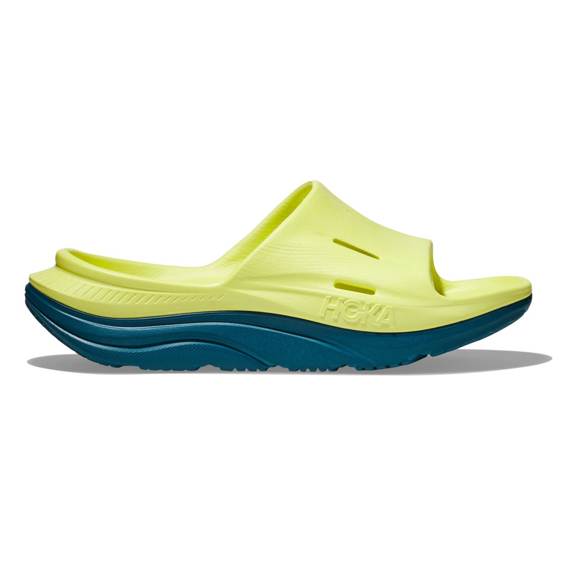 HOKA ORA RECOVERY SLIDE 3 (UNISEX) EVENING PRIMROSE / DEEP LAGOON