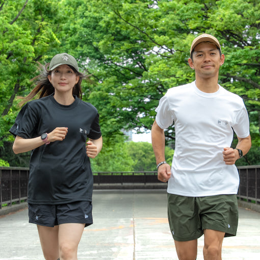 new era × Runtrip Tech Tee