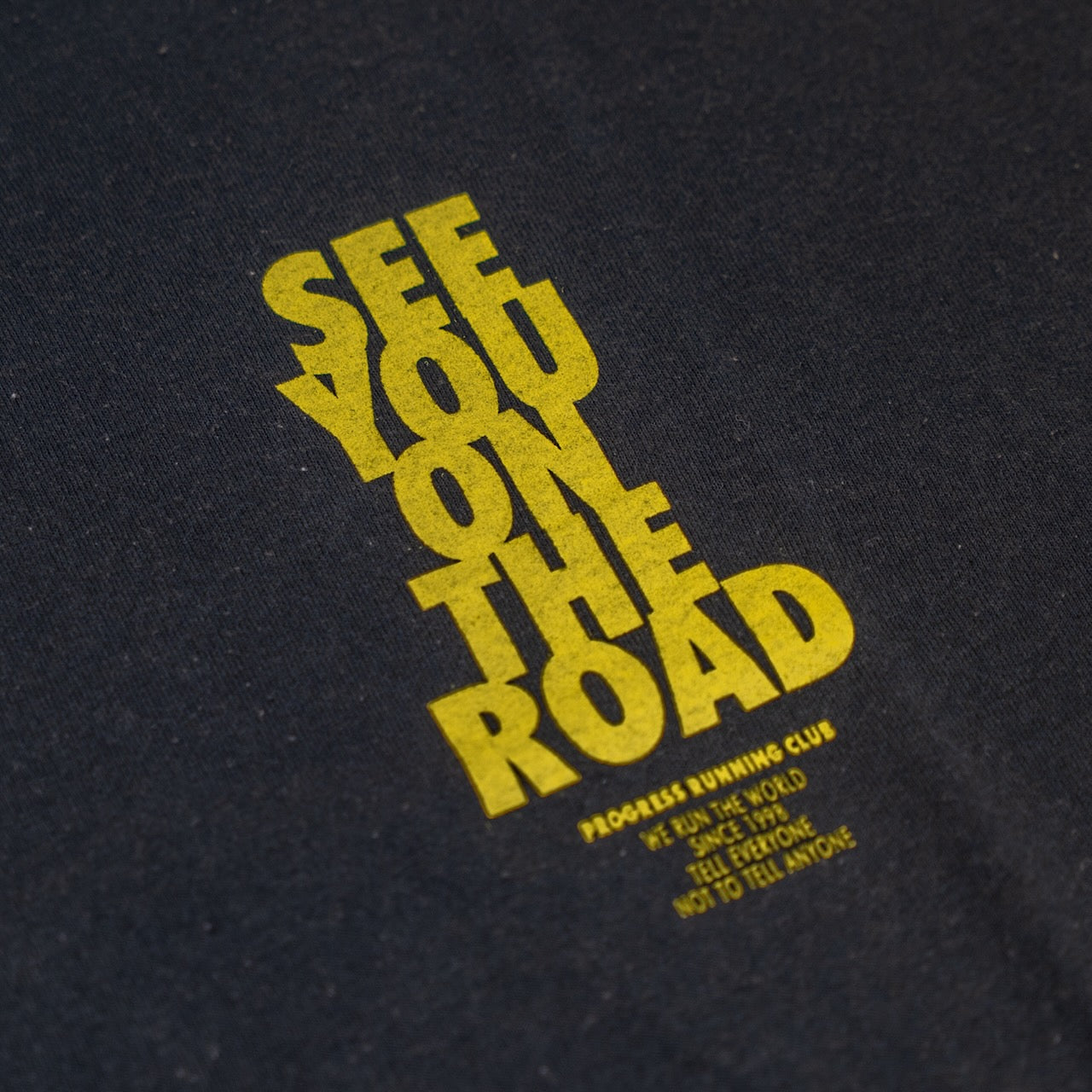 PROGRESS RUNNING CLUB SEE YOU ON THE ROAD TECH S/S T