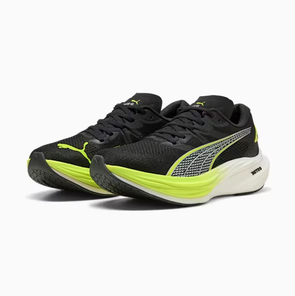 PUMA ディヴィエイト ニトロ 3 (MENS) PUMA BLACK-YELLOW ALERT WIDE