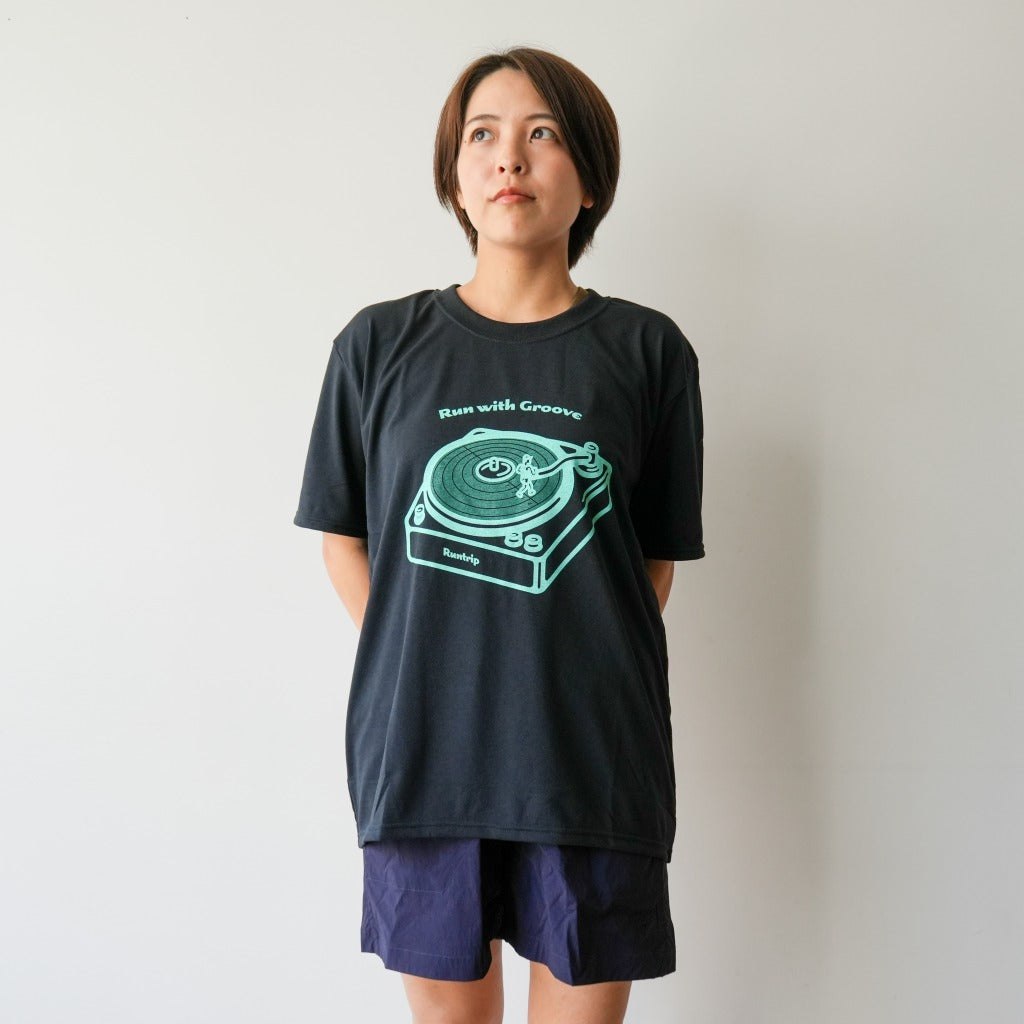 Run with Groove Track Record Tee