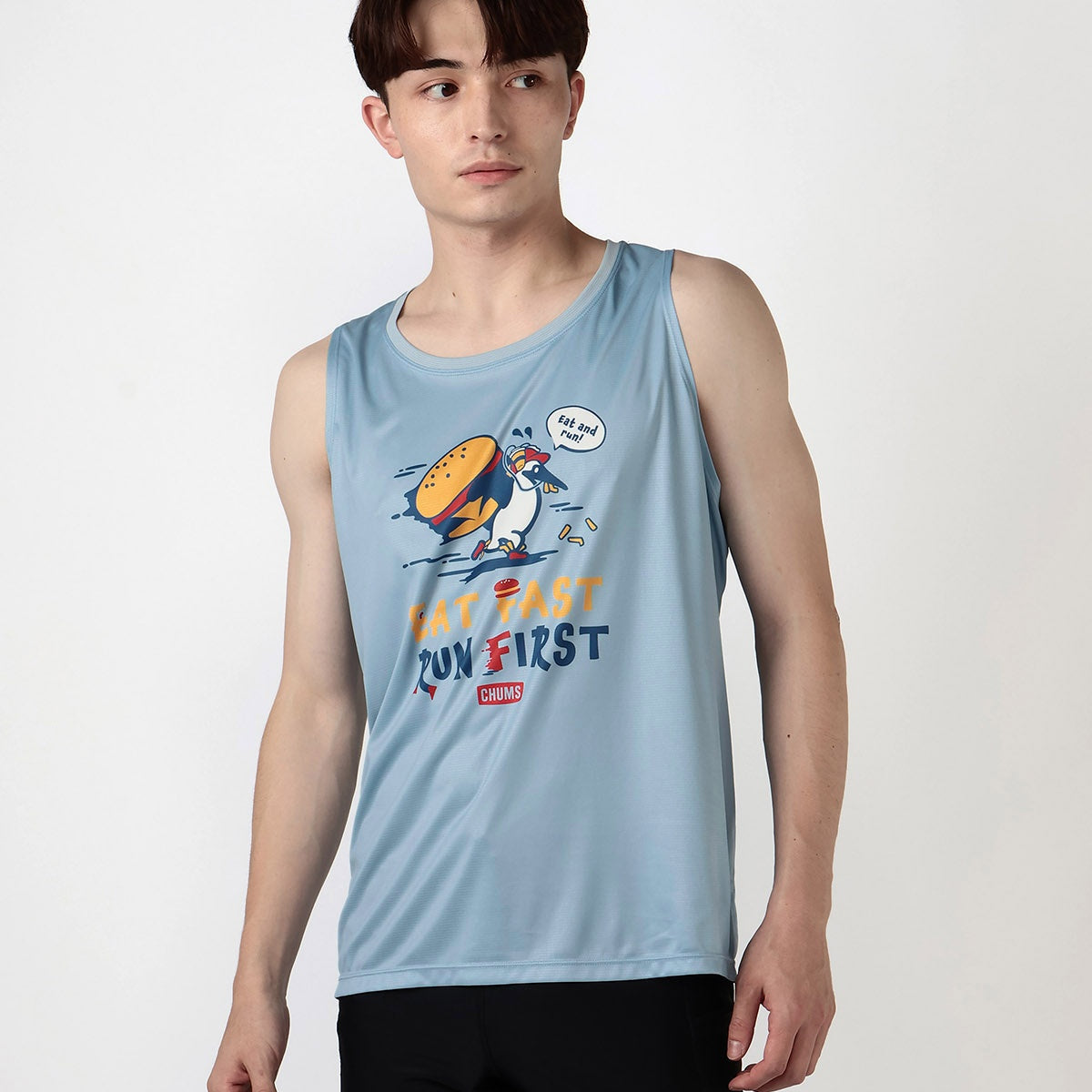 CHUMS Running Eat Fast Run First Sleeveless Shirt