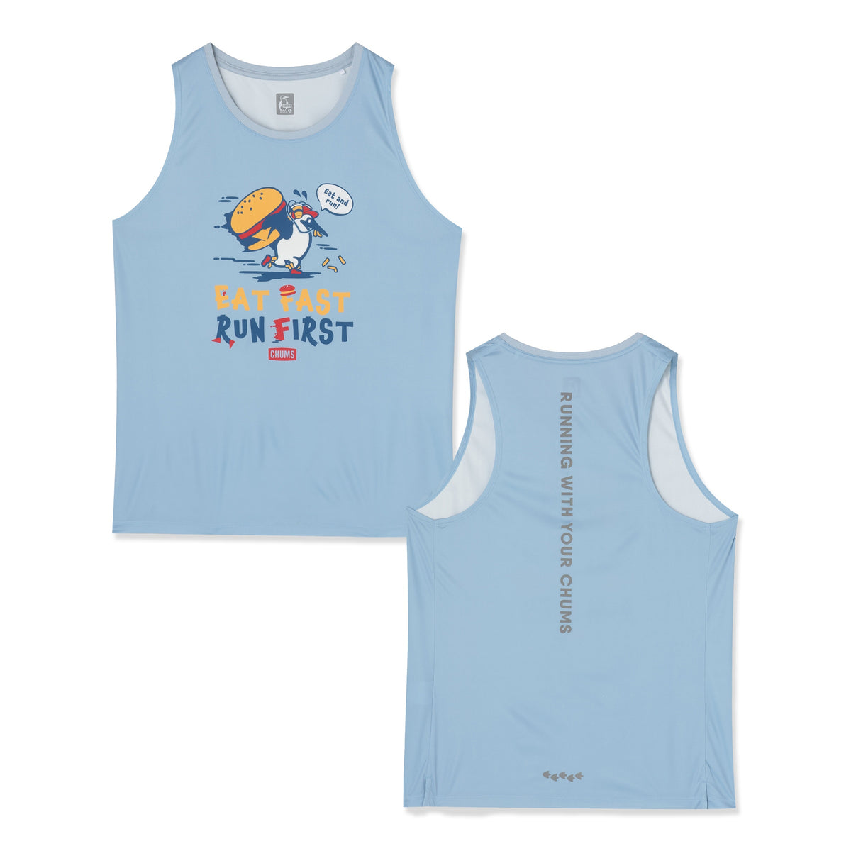 CHUMS Running Eat Fast Run First Sleeveless Shirt